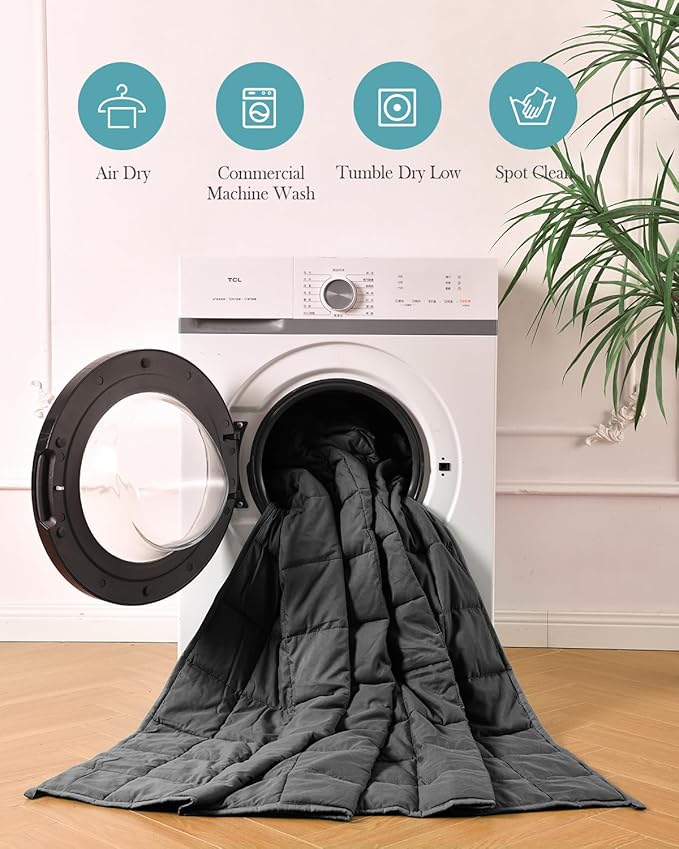 Topblan Weighted Blanket for Adults 20lbs, Breathable Cooling Weighted Blanket - Image 7