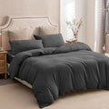 PURE ERA Jersey Knit Duvet Cover Set 100% T-Shirt Cotton Super Soft Comfy 3pc by PUREERA