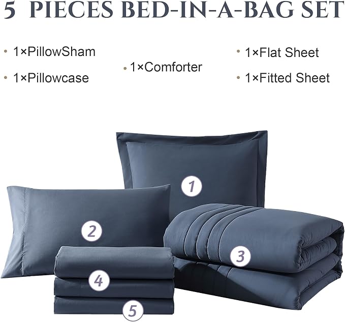 Monbix Twin XL Size Comforter Set - Image 8