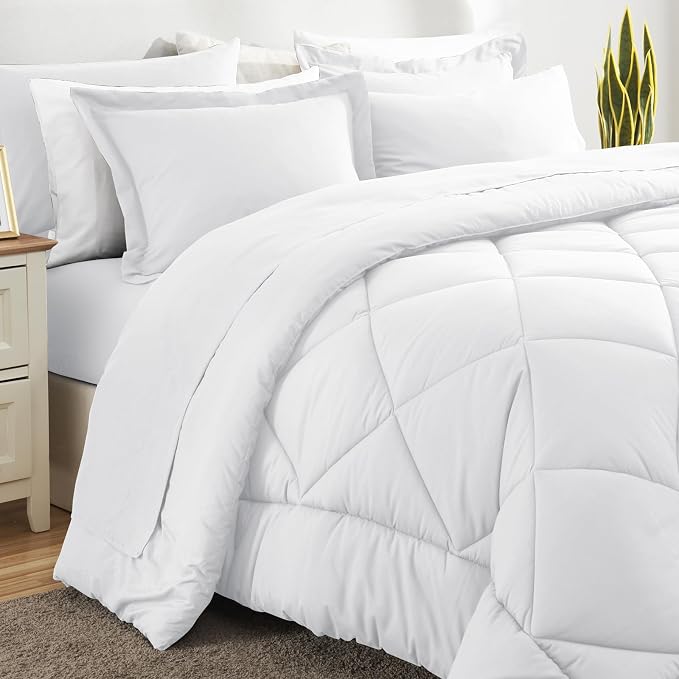 CozyLux Full Size Comforter Sets White - Image 8