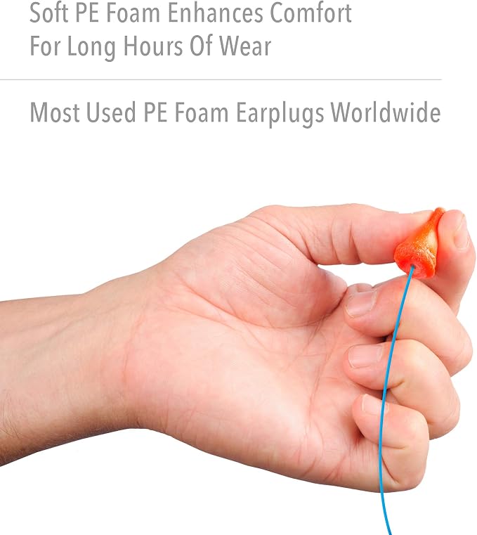 Honeywell Howard Leight by Maximum Corded Disposable Foam Earplugs, 100 Pairs - Image 4
