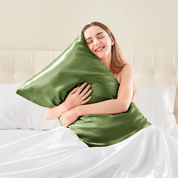 BEDELITE Satin Body Pillow Cover, Super Soft and Cooling Body Pillow Pillowcase - Image 2