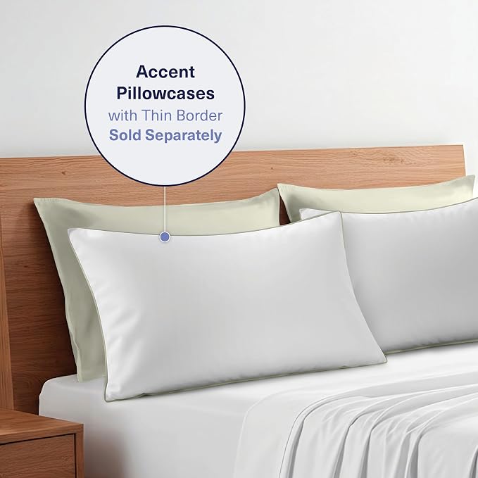 Kickoff Viscose Bamboo Pillowcase, 100% Organic Hidden Zippered Viscose Bamboo - Image 9