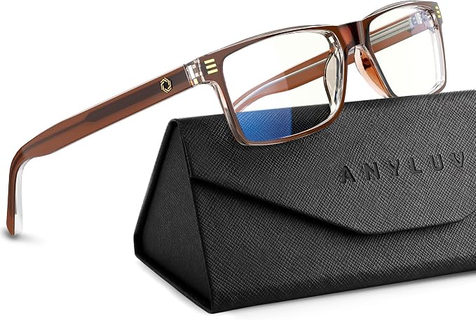 ANYLUV Blue Light Glasses Men Woman, Eye Strain Relief Eye Protection by ANYLUV
