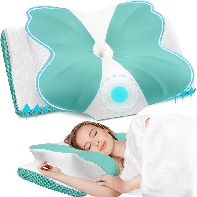 CloudBliss Cervical Memory Foam Pillow by CloudBliss