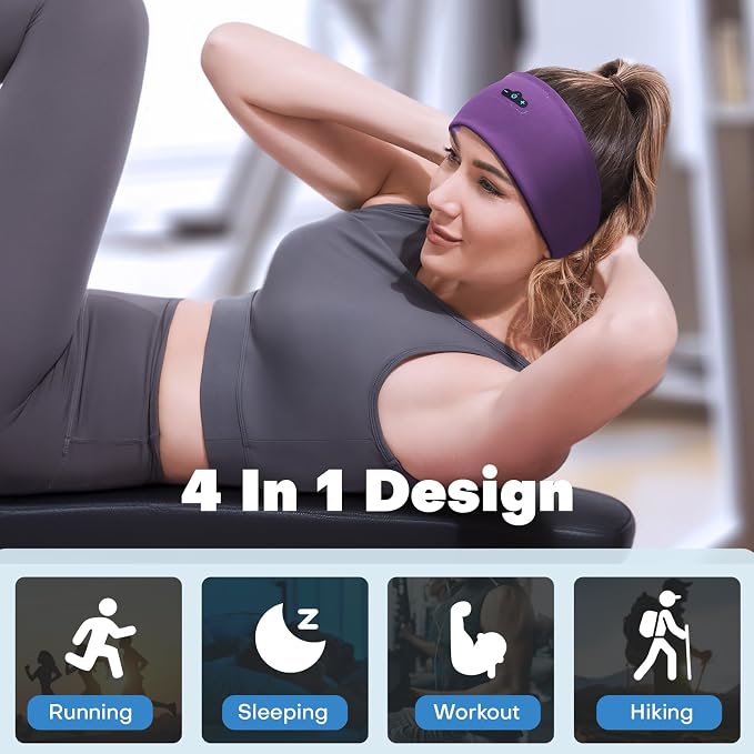 Sleep Headphones Bluetooth Headband - Image 4