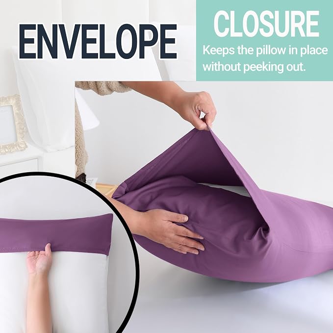 ZPECC Pillow Cases Standard Size Set of 4, 20x26 Envelope Closure Pillowcases - Image 5