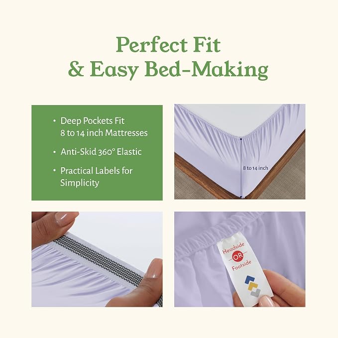 California Design Den Twin Size Bed Sheets Set - Image 5