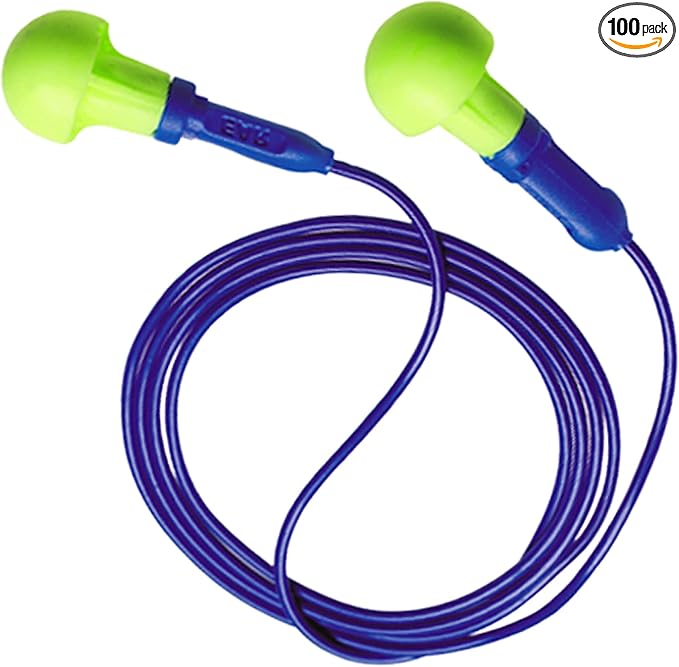 3M E-A-R Push-Ins Earplugs 318-1001, Poly Bag 100-Pair by 3MIndustrial