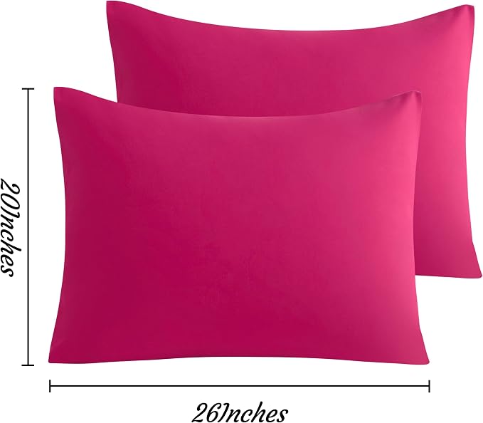 NTBAY Standard Pillow Cases Set of 2, 2 Pack Brushed Microfiber 20x26 Pillow - Image 3
