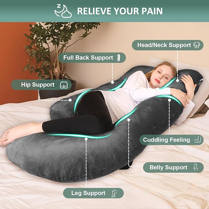 Chilling Home Pregnancy Pillow, U Shaped Pregnancy Pillows - Image 2