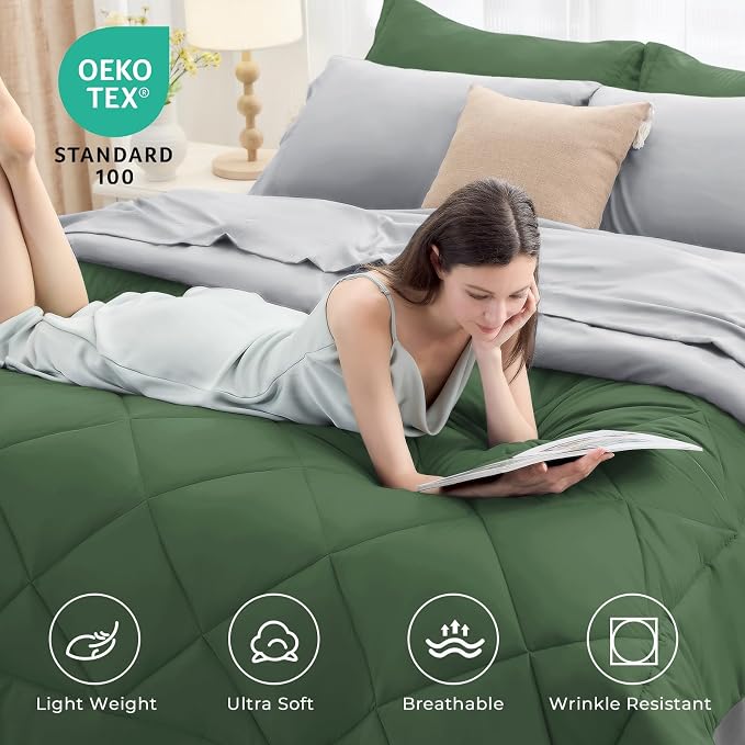 HEVUMYI Queen Comforter Set - Image 2