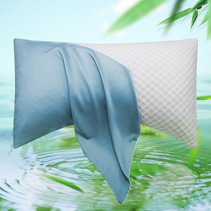 Curved Crescent Cooling Side Sleeper Pillow Cases by ELIBABA