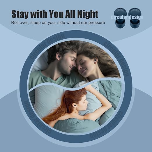 Ear Plugs for Sleeping Noise Reduction, Beinkap Reusable Earplugs Hearing - Image 5
