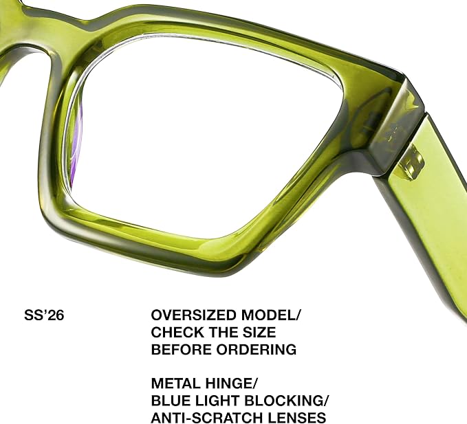 livho Oversized Eyewear Frame for Woman and Men - Image 3