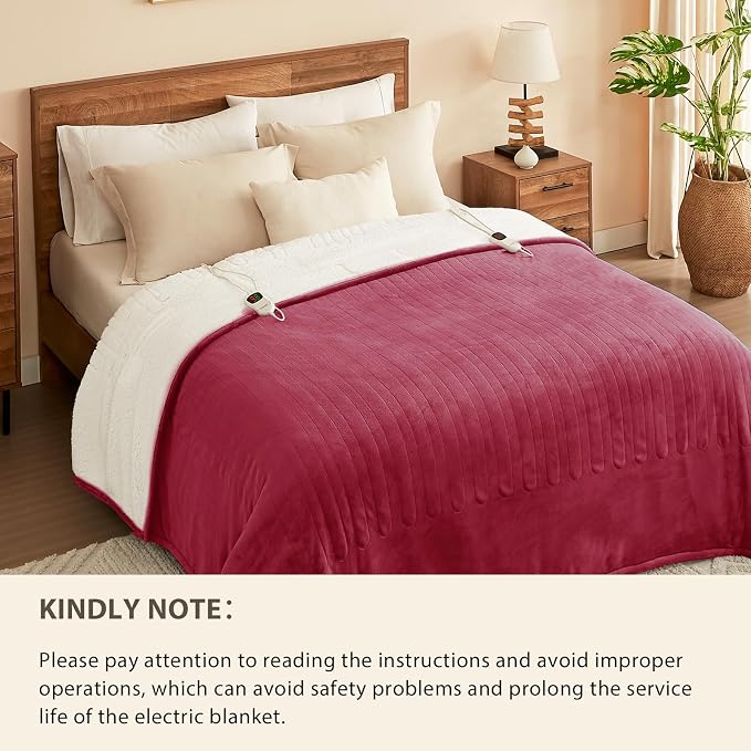 Homemate Electric Heated Blanket Queen - Image 8