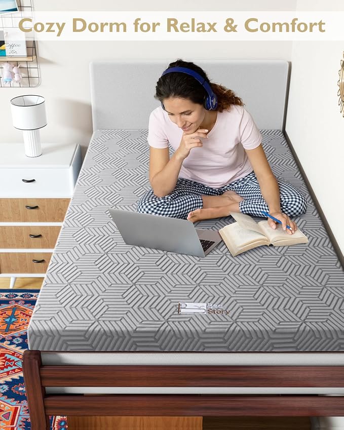 BedStory Firm Mattress Topper Twin Size - Image 6
