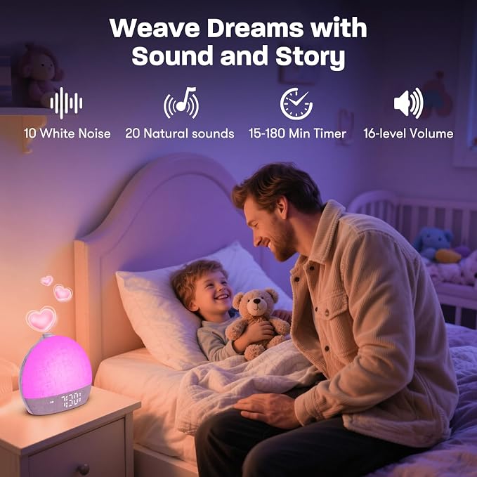 Wake Up Light Sunrise Alarm Clock, Dimmable Night Lights, Sleep Aid, Loud Alarm - Image 4