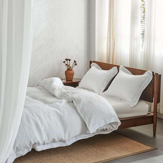 Simple&Opulence 100% Washed Linen Duvet Cover Set - Image 9