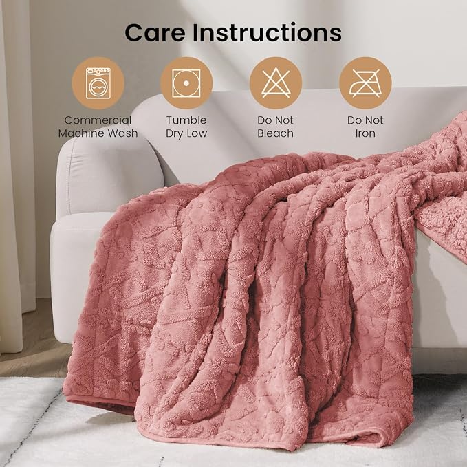 Drewin Weighted Blanket for Adults Queen Size 20lbs, Soft Cozy Turtleback - Image 6