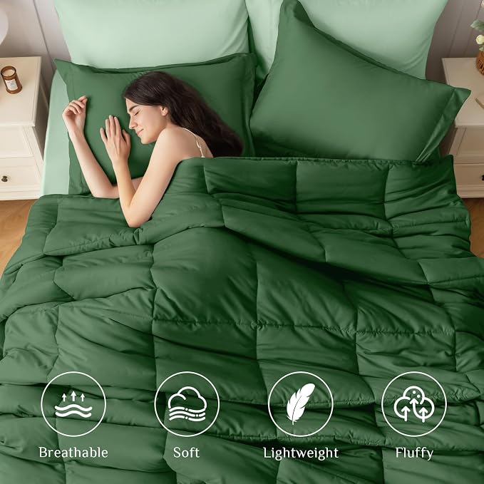 JOLLYVOGUE Twin XL Comforter Set, Ultra-Soft Bed in a Bag Twin XL Size 5 Pieces - Image 2