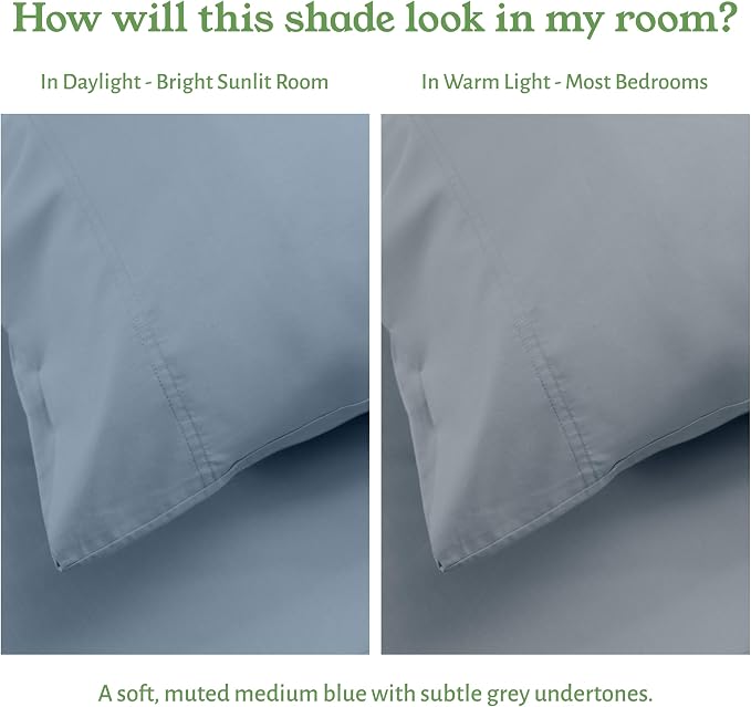 California Design Den 100% Organic Cotton Sheets King - Image 5