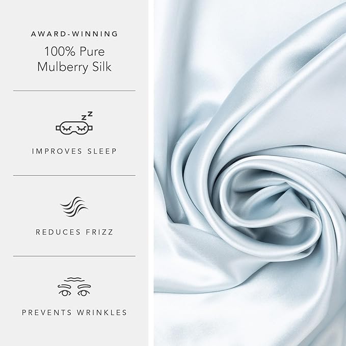 Fishers Finery 30mm 100% Pure Mulberry Silk Pillowcase, Quality Tested - Image 5