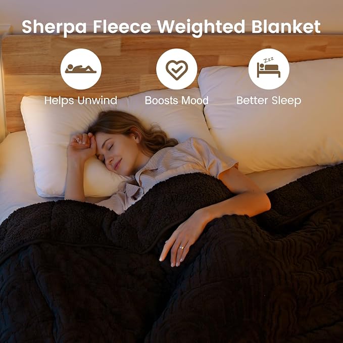 Sherpa Fleece Adult Weighted Blanket Great - Image 2