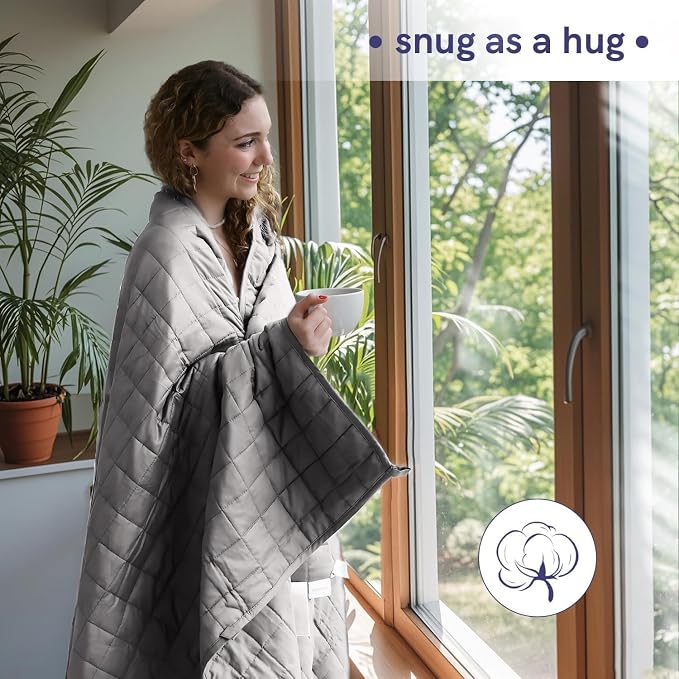 YnM 15lbs Weighted Blanket for Adults, Cotton Heavy Bed Throw Blanket - Image 3