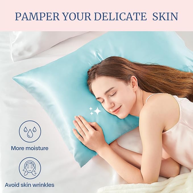 BEDELITE Satin Pillowcase for Hair and Skin, Super Soft and Cooling Similar to - Image 3