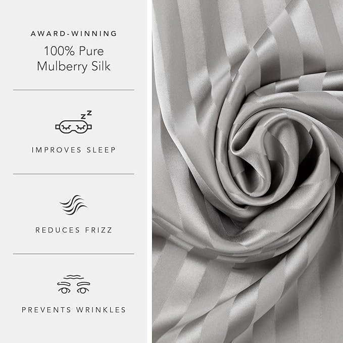 Fishers Finery 30mm 100% Pure Mulberry Silk Pillowcase 2 Pack, Quality Tested - Image 5