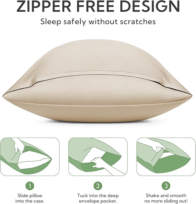 MR&HM King Pillow Cases Set of 2, Cooling Pillow Case - Image 6