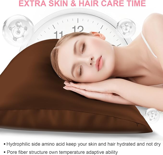 Silk Pillow Cases 2 Pack Queen Size - Image 3