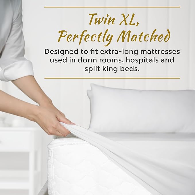 Microfiber 2 Twin XL Fitted Bottom Bed Sheets 1800 Ultra Soft and Comfy - Image 2