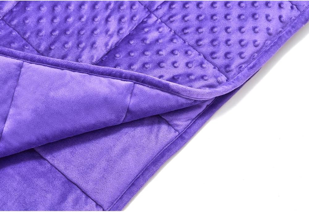 TONGDADA Minky Weighted Blanket | 40''x60'', 10lbs | Cozy and Soft Minky - Image 4