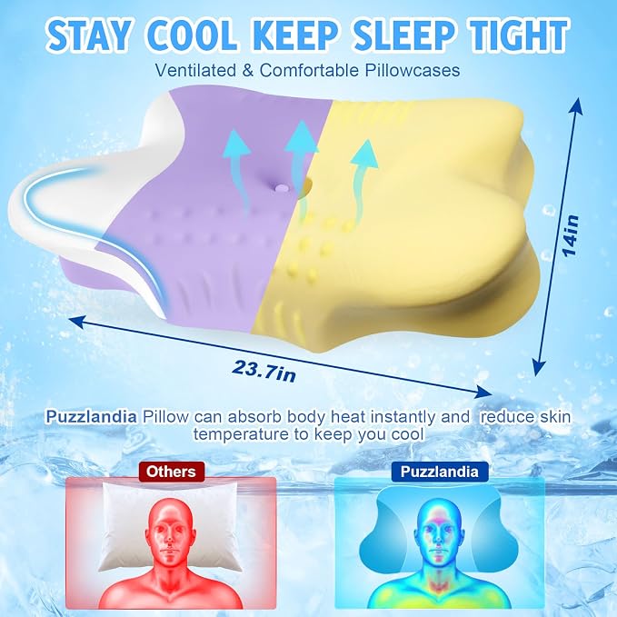 Cervical Neck Pillows with Memory Foam - Image 5