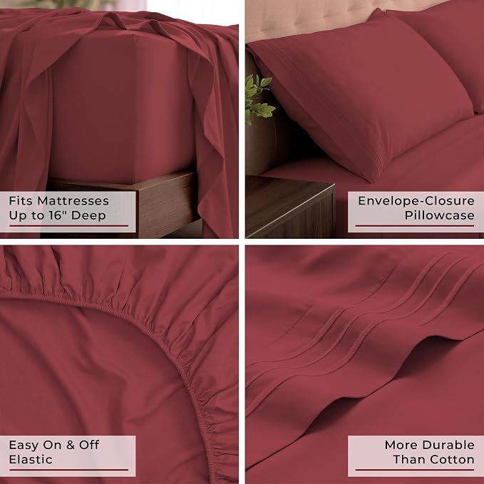 Mellanni California King Sheets Set - Image 5