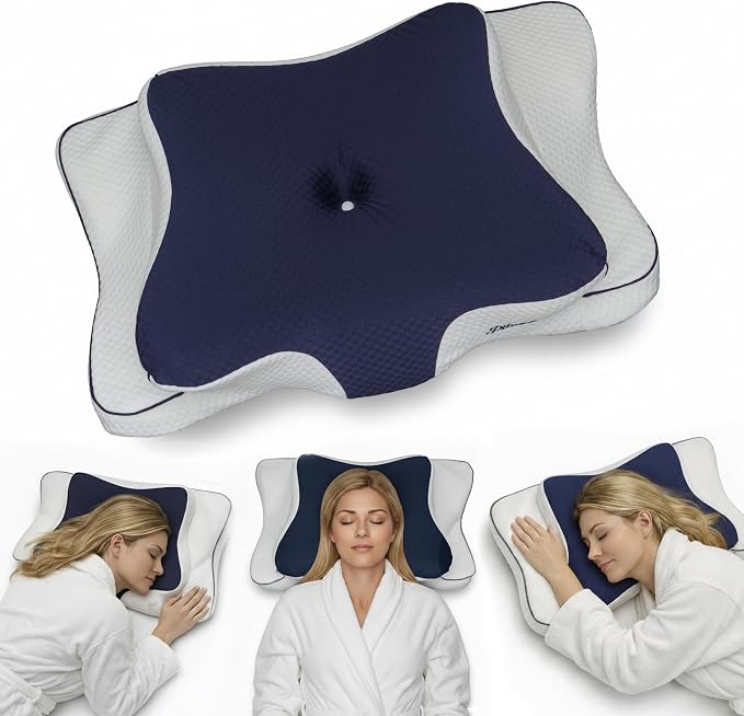 Cervical Neck Pillow for Sleeping – Cooling Memory Foam Cervical Pillow for by Unknown