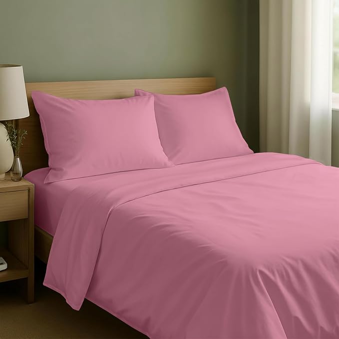 California Design Den Natural 100% Cotton Sheets Queen Size Bed Set by CaliforniaDesignDen