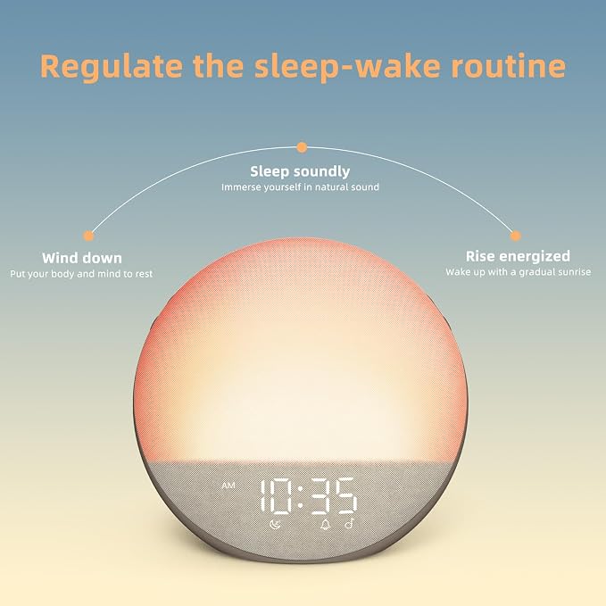 Sunrise Alarm Clock White Noise Machine: Natural Wake Up Light - Image 5