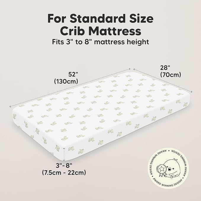 KeaBabies 2-Pack Organic Crib Sheets - Image 2