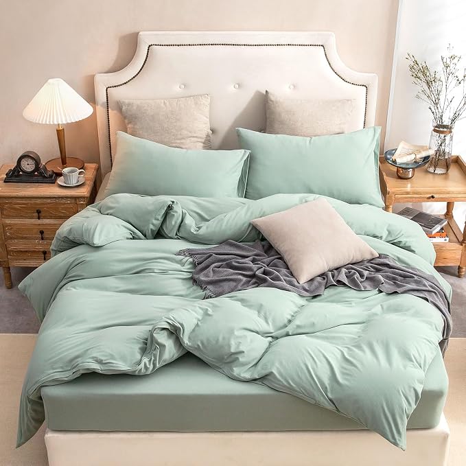 PURE ERA Jersey Knit Duvet Cover Set 100% T-Shirt Cotton Super Soft Comfy 3pc - Image 3