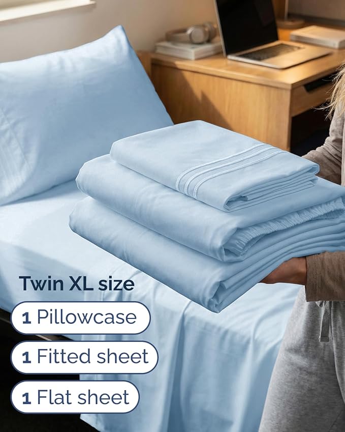 Twin XL Size 3 Piece Sheet Set - Image 3