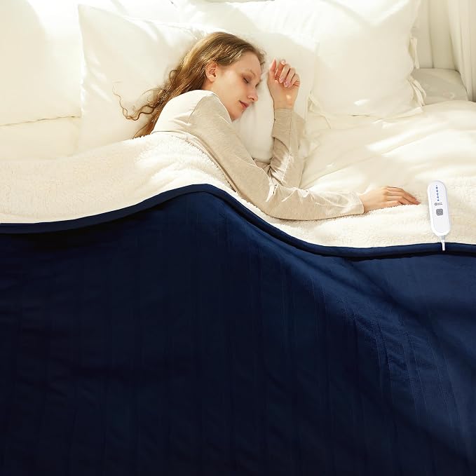 Electric Heated Blanket Twin 62" x 84" by Vellubam