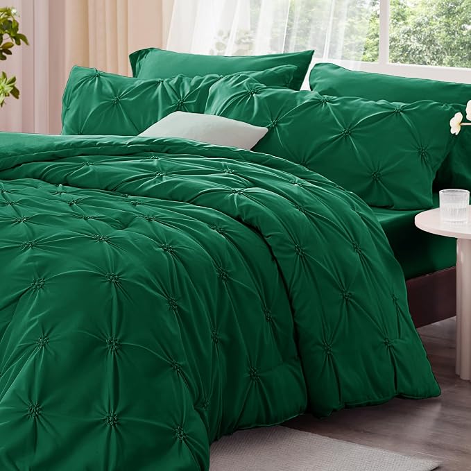 BEDELITE Forest Green Queen Comforter Set - Image 2