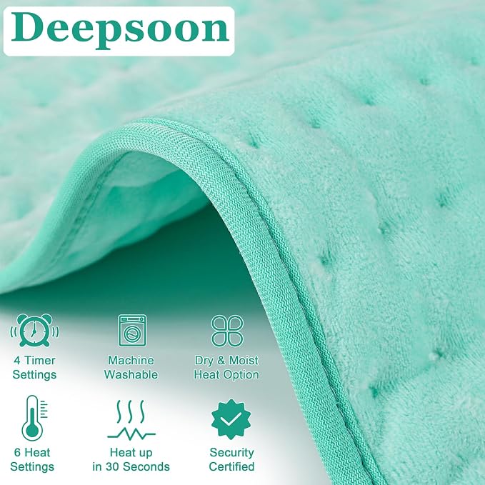 Deepsoon Heating Pad, Electric Heating Pads - Image 6