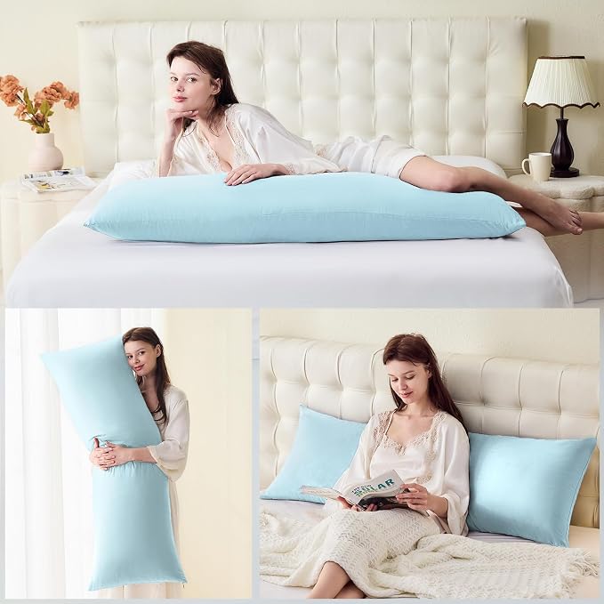DOWNSTORIA Body Pillow Cover, Ultra Soft Microfiber Long Pillowcase, Envelope - Image 5