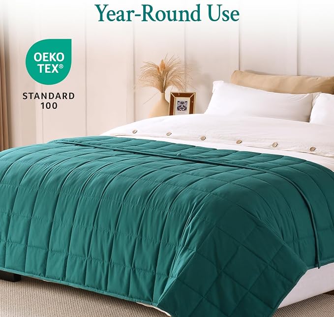 Topblan Weighted Blanket for Adults 12lbs, Soft Cooling Breathable Weighted - Image 4