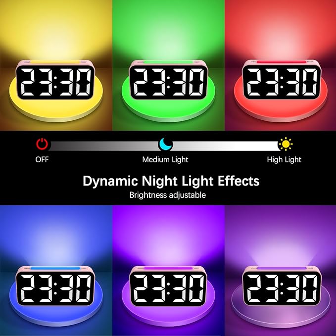 Topski Loud Alarm Clocks for Bedrooms Heavy Sleepers, Digital Clock - Image 2