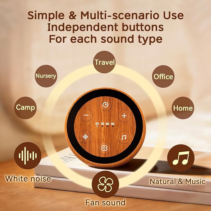 Continuous Sound Machine Battery Small White Noise Machine - Image 5